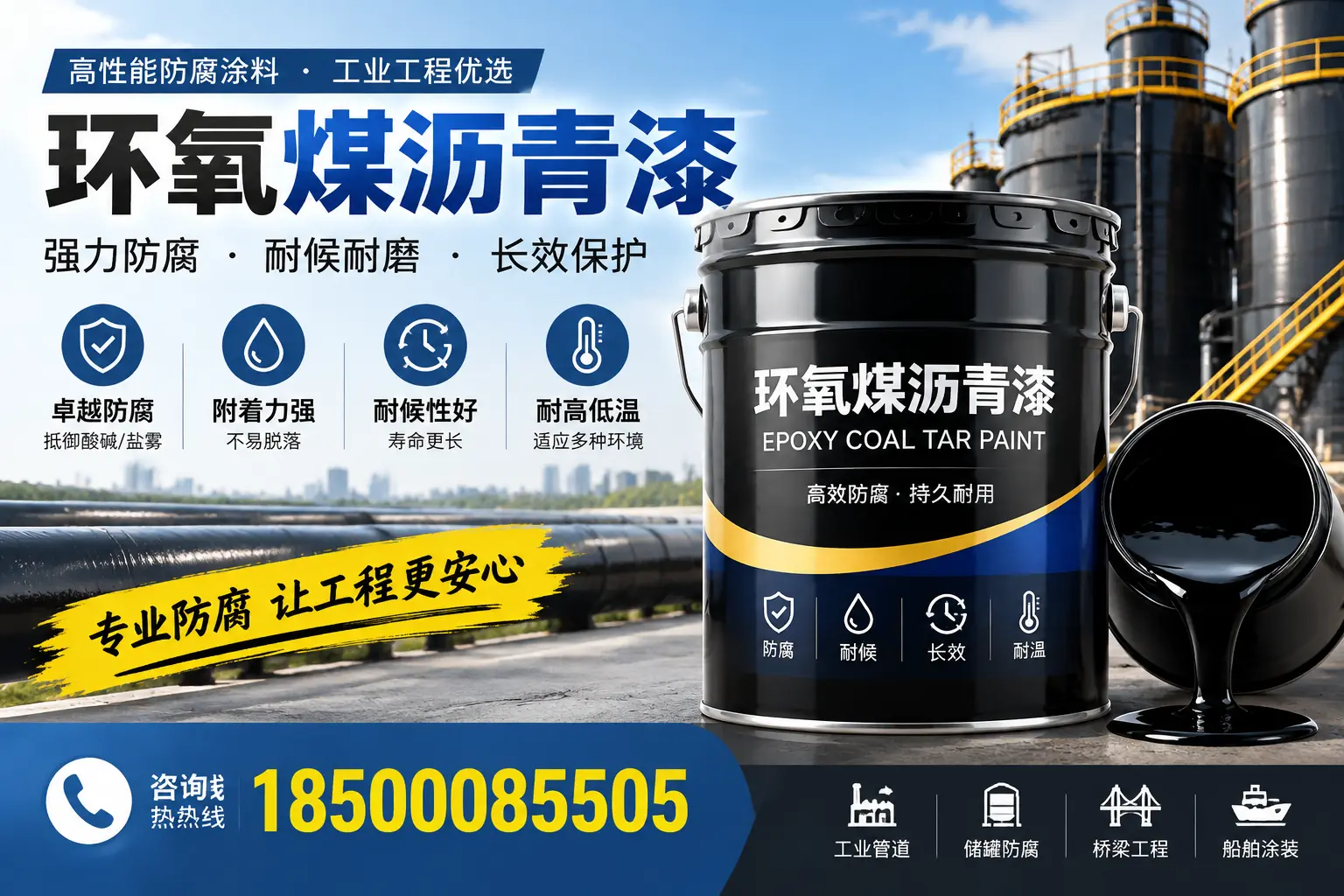 环氧煤沥青漆的施工方法与注意事项,确保在来宾顺利完成